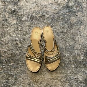 H&M Gold Women's Strappy Sandals
